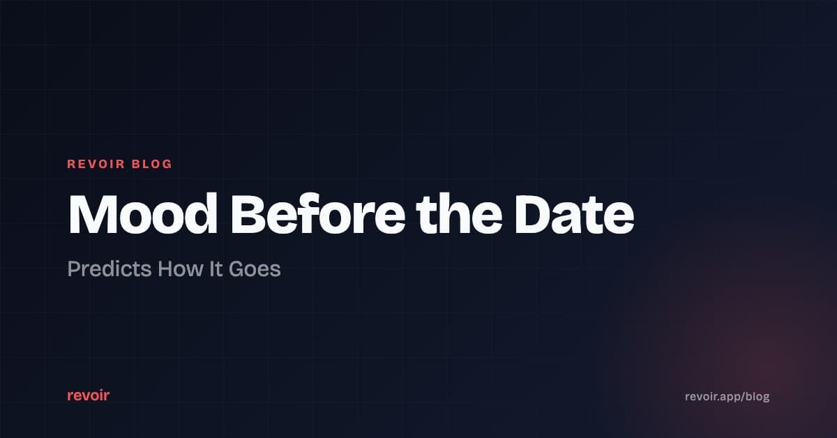 Why Your Mood Before a First Date Predicts How It Goes