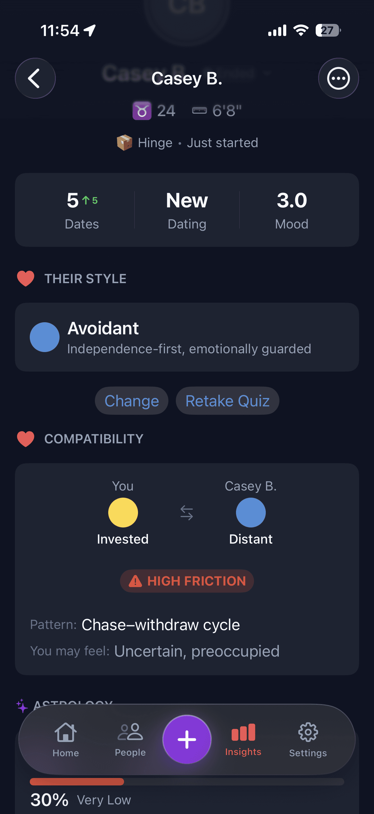 Revoir app — mood tracking